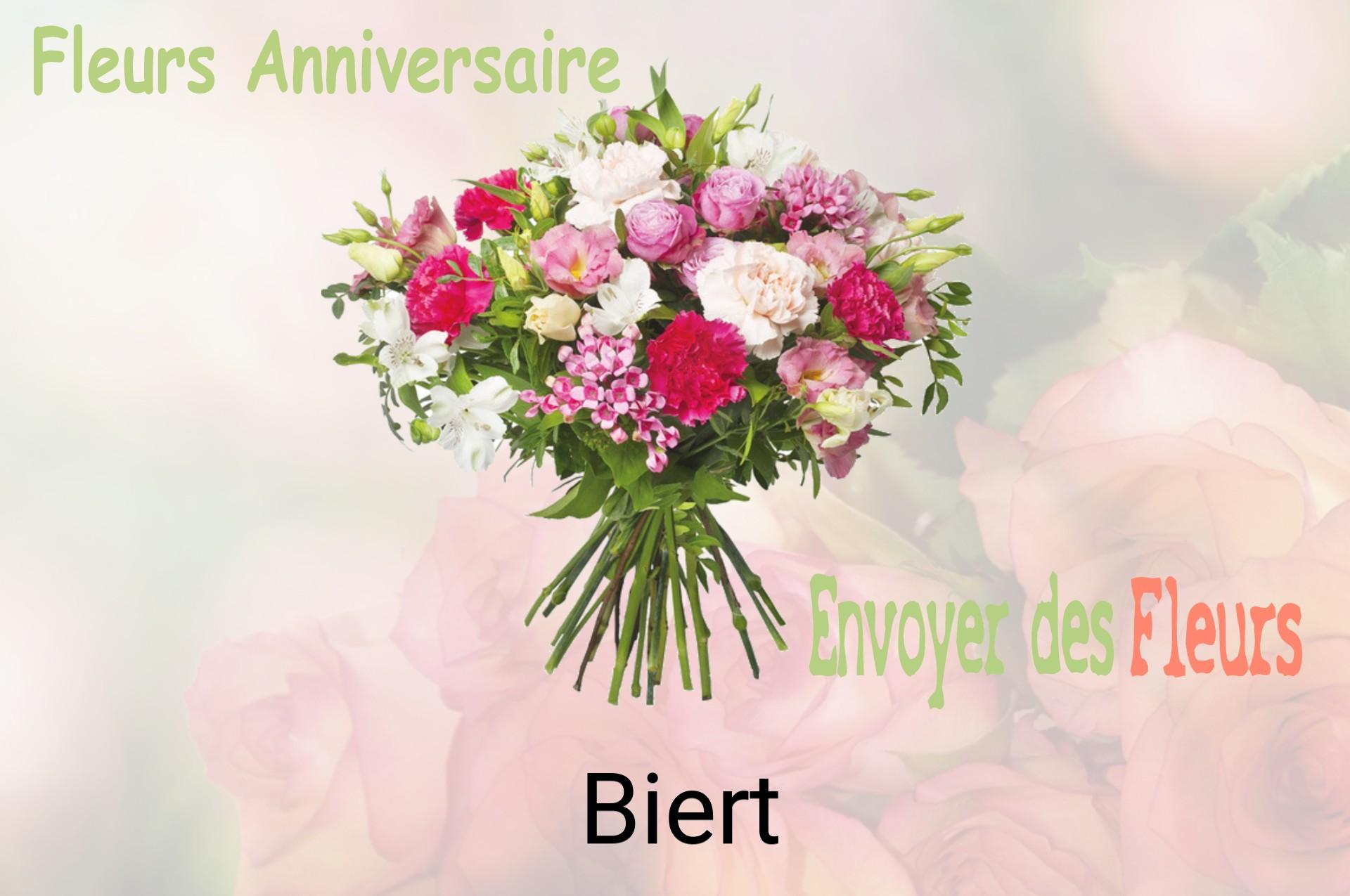 Bouquet de fleurs d’anniversaire livré à Biert