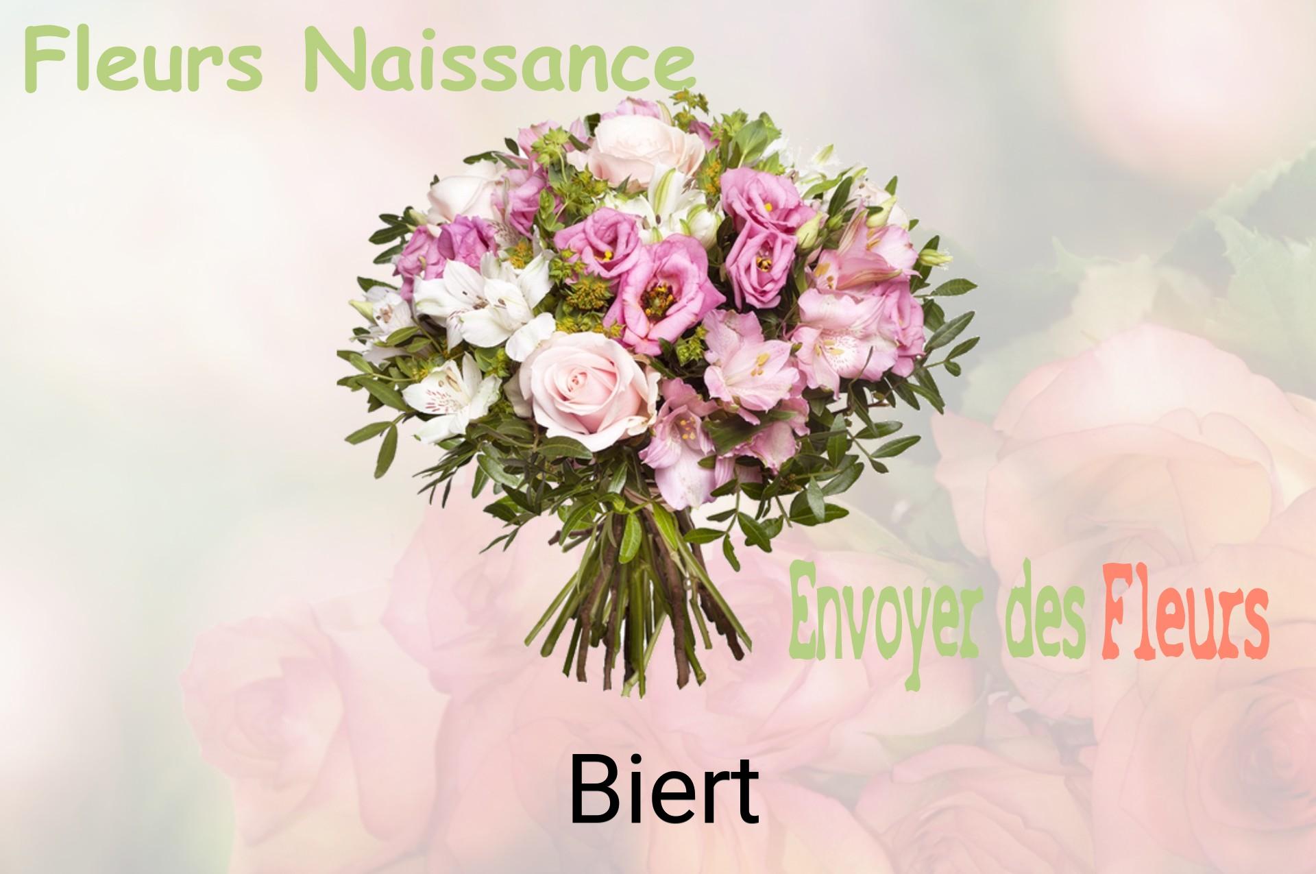 Bouquet de fleurs de naissance livré à Biert